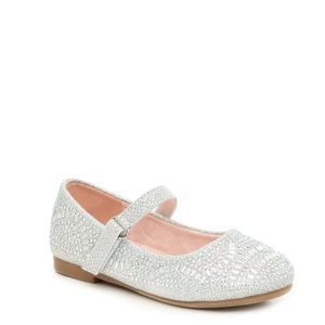 Glitzy Mary Jane Size 11 Dressy Girls Bejeweled Shoe